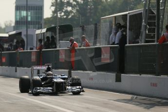 © 2012 Octane Photographic Ltd. Italian GP Monza - Saturday 8th September 2012 - F1 Qualifying. Williams FW34 - Pastor Maldonado. Digital Ref :