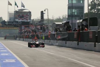 © 2012 Octane Photographic Ltd. Italian GP Monza - Saturday 8th September 2012 - F1 Qualifying. McLaren MP4/27 - Lewis Hamilton. Digital Ref : 0513lw1d1930