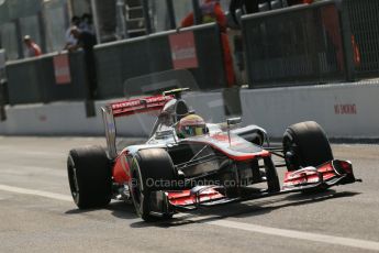 © 2012 Octane Photographic Ltd. Italian GP Monza - Saturday 8th September 2012 - F1 Qualifying. McLaren MP4/27 - Lewis Hamilton. Digital Ref : 0513lw1d1939