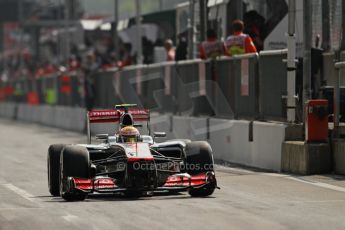 © 2012 Octane Photographic Ltd. Italian GP Monza - Saturday 8th September 2012 - F1 Qualifying. McLaren MP4/27 - Lewis Hamilton. Digital Ref : 0513lw7d8326