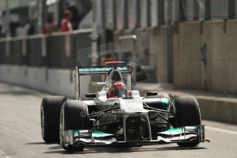 © 2012 Octane Photographic Ltd. Italian GP Monza - Saturday 8th September 2012 - F1 Qualifying. Mercedes W03 - Michael Schumacher. Digital Ref :