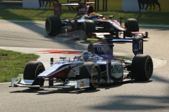 © 2012 Octane Photographic Ltd. Italian GP Monza - Friday 7th September 2012 - GP2 Qualifying - Trident Racing - Julian Leal and enezuela GP Lazarus - Sergio Canamasas. Digital Ref : 0508lw1d0289