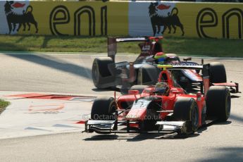 © 2012 Octane Photographic Ltd. Italian GP Monza - Friday 7th September 2012 - GP2 Qualifying - Carlin - Rio Haryanto and Venezuela GP Lazarus - Sergio Canamasas. Digital Ref : 0508lw1d9824