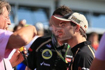 World © Octane Photographic Ltd. Formula 1 Italian GP, Press Conference 6th September 2012 - Jerome d'Ambrosio - Lotus. Digital Ref : 0494lw1d9095