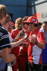World © Octane Photographic Ltd. Formula 1 Italian GP, Press Conference 6th September 2012 - Fernando Alonso - Ferrari. Digital Ref : 0494lw1d9115