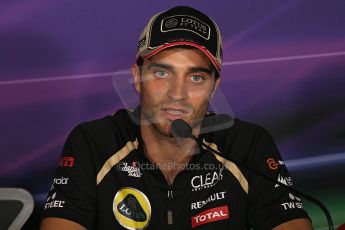 World © Octane Photographic Ltd. Formula 1 Italian GP, Press Conference 6th September 2012 - Jerome d'Ambrosio - Lotus. Digital Ref : 0494lw7d4902