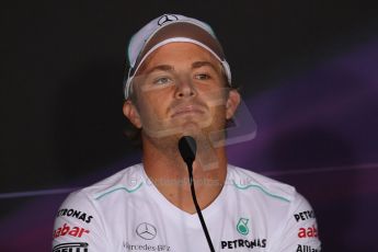 World © Octane Photographic Ltd. Formula 1 Italian GP, Press Conference 6th September 2012 - Nico Rosberg - Mercedes AMG Petronas. Digital Ref : 0494lw7d4936
