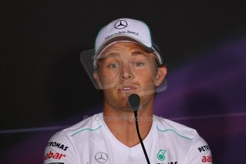 World © Octane Photographic Ltd. Formula 1 Italian GP, Press Conference 6th September 2012 - Nico Rosberg - Mercedes AMG Petronas. Digital Ref : 0494lw7d4942