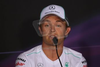 World © Octane Photographic Ltd. Formula 1 Italian GP, Press Conference 6th September 2012 - Nico Rosberg - Mercedes AMG Petronas. Digital Ref : 0494lw7d4947