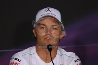 World © Octane Photographic Ltd. Formula 1 Italian GP, Press Conference 6th September 2012 - Nico Rosberg - Mercedes AMG Petronas. Digital Ref : 0494lw7d4960