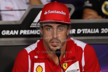World © Octane Photographic Ltd. Formula 1 Italian GP, Press Conference 6th September 2012 - Fernando Alonso - Ferrari. Digital Ref : 0494lw7d5051