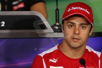 World © Octane Photographic Ltd. Formula 1 Italian GP, Press Conference 6th September 2012 - Felipe Massa - Ferrari. Digital Ref : 0494lw7d5072