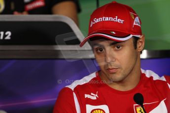 World © Octane Photographic Ltd. Formula 1 Italian GP, Press Conference 6th September 2012 - Felipe Massa - Ferrari. Digital Ref : 0494lw7d5076