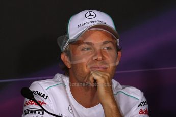 World © Octane Photographic Ltd. Formula 1 Italian GP, Press Conference 6th September 2012 - Nico Rosberg - Mercedes AMG Petronas. Digital Ref : 0494lw7d5117