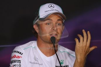 World © Octane Photographic Ltd. Formula 1 Italian GP, Press Conference 6th September 2012 - Nico Rosberg - Mercedes AMG Petronas. Digital Ref : 0494lw7d5134