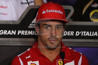 World © Octane Photographic Ltd. Formula 1 Italian GP, Press Conference 6th September 2012 - Fernando Alonso - Ferrari. Digital Ref : 0494lw7d5140