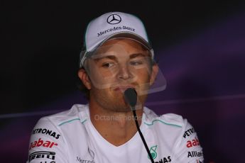 World © Octane Photographic Ltd. Formula 1 Italian GP, Press Conference 6th September 2012 - Nico Rosberg - Mercedes AMG Petronas. Digital Ref : 0494lw7d5147