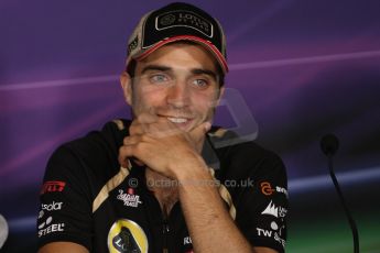 World © Octane Photographic Ltd. Formula 1 Italian GP, Press Conference 6th September 2012 - Jerome d'Ambrosio - Lotus. Digital Ref : 0494lw7d5165