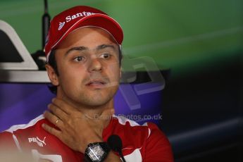 World © Octane Photographic Ltd. Formula 1 Italian GP, Press Conference 6th September 2012 - Felipe Massa - Ferrari. Digital Ref : 0494lw7d5177