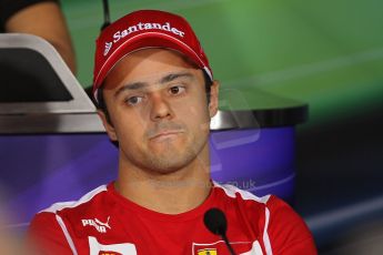 World © Octane Photographic Ltd. Formula 1 Italian GP, Press Conference 6th September 2012 - Felipe Massa - Ferrari. Digital Ref : 0494lw7d5184