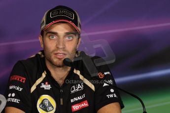 World © Octane Photographic Ltd. Formula 1 Italian GP, Press Conference 6th September 2012 - Jerome d'Ambrosio - Lotus. Digital Ref : 0494lw7d5272