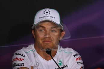World © Octane Photographic Ltd. Formula 1 Italian GP, Press Conference 6th September 2012 - Nico Rosberg - Mercedes AMG Petronas. Digital Ref : 0494lw7d5288