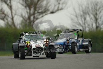 © Octane Photographic Ltd. Motors TV day – Donington Park, Saturday 31st March 2012. Caterham Graduates - Mega and Classic classes. Digital ref : 0267cb1d9523