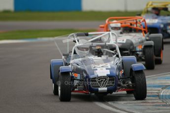 © Octane Photographic Ltd. Motors TV day – Donington Park, Saturday 31st March 2012. Caterham Graduates - Mega and Classic classes. Peter Marsh. Digital ref : 0267cb1d9533