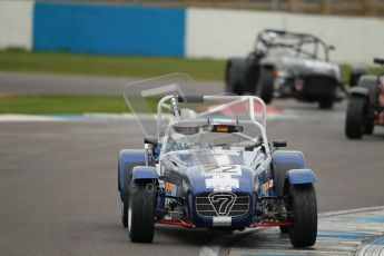 © Octane Photographic Ltd. Motors TV day – Donington Park, Saturday 31st March 2012. Caterham Graduates - Mega and Classic classes. Peter Marsh. Digital ref : 0267cb1d9708