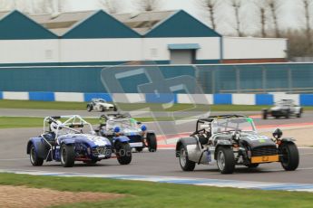 © Octane Photographic Ltd. Motors TV day – Donington Park, Saturday 31st March 2012. Caterham Graduates - Mega and Classic classes. Peter Marsh. Digital ref : 0267cb7d6189