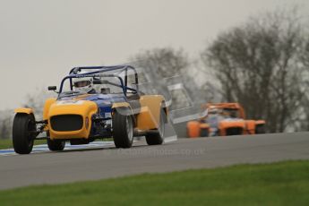 © Octane Photographic Ltd. Motors TV day – Donington Park, Saturday 31st March 2012. Caterham Graduates - Mega and Classic classes. Digital ref : 0267lw7d7883
