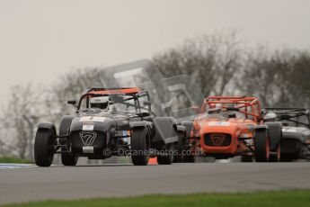 © Octane Photographic Ltd. Motors TV day – Donington Park, Saturday 31st March 2012. Caterham Graduates - Mega and Classic classes. Digital ref : 0267lw7d7952