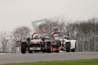 © Octane Photographic Ltd. Motors TV day – Donington Park, Saturday 31st March 2012. Caterham Graduates - Mega and Classic classes. Digital ref : 0267lw7d8027