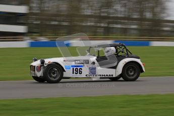 © Octane Photographic Ltd. Motors TV day – Donington Park, Saturday 31st March 2012. Caterham Graduates - Mega and Classic classes. Digital ref : 0267lw7d8238