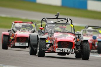 © Octane Photographic Ltd. Motors TV day – Donington Park, Saturday 31st March 2012. Caterham Graduates – Super and Sigma classes. Digital ref : 0269cb1d0318