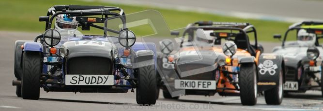 © Octane Photographic Ltd. Motors TV day – Donington Park, Saturday 31st March 2012. Caterham Graduates – Super and Sigma classes. Digital ref : 0269cb1d0356