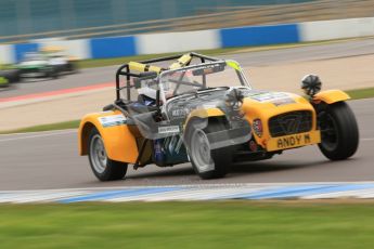 © Octane Photographic Ltd. Motors TV day – Donington Park, Saturday 31st March 2012. Caterham Graduates – Super and Sigma classes. Digital ref : 0269cb7d6345