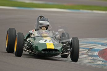 © Octane Photographic Ltd. Motors TV day – Donington Park, Saturday 31st March 2012. Formula Junior 2nd session, Peter Anstiss - Lotus 20/22. Digital ref : 0268cb1d0030
