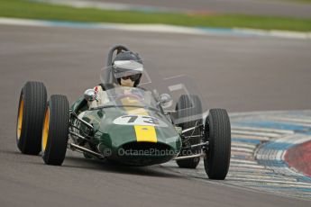 © Octane Photographic Ltd. Motors TV day – Donington Park,  Saturday 31st March 2012. Formula Junior 2nd session, Peter Anstiss - Lotus 20/22. Digital ref : 0268cb1d0030