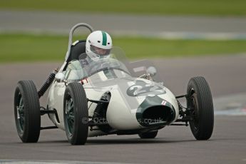 © Octane Photographic Ltd. Motors TV day – Donington Park, Saturday 31st March 2012. Formula Junior 2nd session, Justin Fleming - Elva 100. Digital ref : 0268cb1d0078