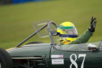 © Octane Photographic Ltd. Motors TV day – Donington Park,  Saturday 31st March 2012. Formula Junior 2nd session, John Truslove - Brabham BT6. Digital ref : 0268cb1d0210