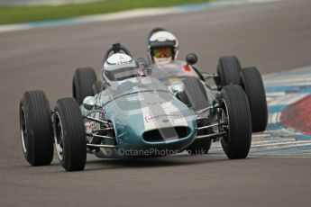 © Octane Photographic Ltd. Motors TV day – Donington Park,  Saturday 31st March 2012. Formula Junior 2nd session, Jonathan Hughes - Brabham BT6. Digital ref : 0268cb1d9953