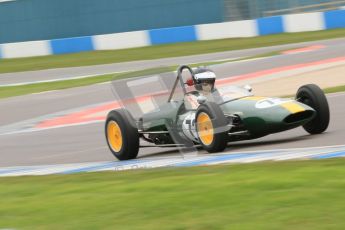 © Octane Photographic Ltd. Motors TV day – Donington Park, Saturday 31st March 2012. Formula Junior 2nd session, Peter Anstiss - Lotus 20/22. Digital ref : 0268cb7d6271