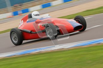 © Octane Photographic Ltd. Motors TV day – Donington Park,  Saturday 31st March 2012. Formula Junior 2nd session, Pat Barford - EFAC Stanguellini. Digital ref : 0268cb7d6285