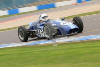 © Octane Photographic Ltd. Motors TV day – Donington Park, Saturday 31st March 2012. Formula Junior 2nd session, Phoebe Rolt - Elva 200. Digital ref : 0268cb7d6314