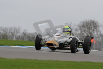 © Octane Photographic Ltd. Motors TV day – Donington Park, Saturday 31st March 2012. Formula Junior 2nd session, John Truslove - Brabham BT6. Digital ref : 0268lw7d8273