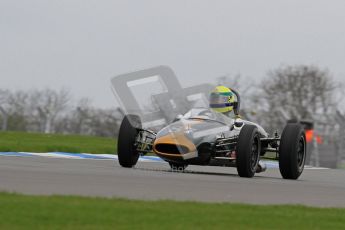 © Octane Photographic Ltd. Motors TV day – Donington Park,  Saturday 31st March 2012. Formula Junior 2nd session, John Truslove - Brabham BT6. Digital ref : 0268lw7d8273
