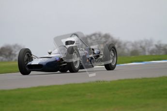 © Octane Photographic Ltd. Motors TV day – Donington Park, Saturday 31st March 2012. Formula Junior 2nd session, Chris Drake - Elva 300. Digital ref : 0268lw7d8328
