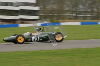 © Octane Photographic Ltd. Motors TV day – Donington Park,  Saturday 31st March 2012. Formula Junior 2nd session, Peter Anstiss - Lotus 20/22. Digital ref : 0268lw7d8342
