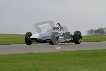 © Octane Photographic Ltd. Motors TV day – Donington Park, Saturday 31st March 2012. Formula Junior 2nd session, Jonathan Hughes - Brabham BT6. Digital ref : 0268lw7d8362
